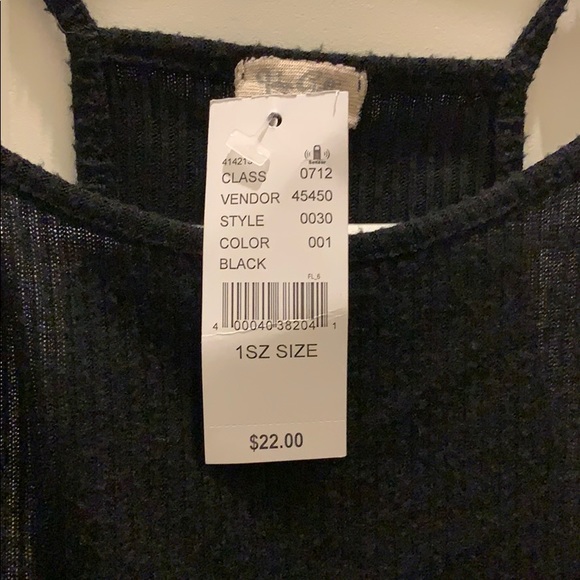 Pacific Sun one size fits all black crop tank - Picture 2 of 3